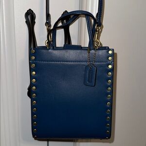 COACH Mini Cashin Tote with Rivets Crossbody Strap